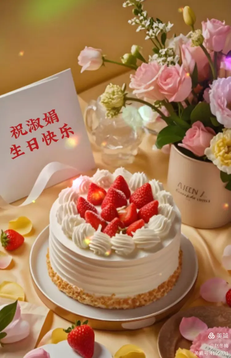 祝: 好友淑娟生日快乐!